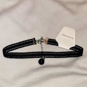 Black woven choker